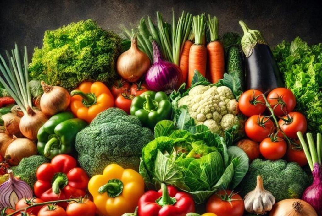 Colorful Fruits and Vegetables